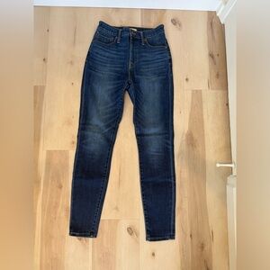 Madewell Blue Skinny Jeans High-Rise Tapered